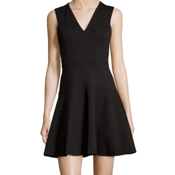 Theory Dresses & Skirts - Theory Huey Black V-neck Sleeveless flare Dress 2